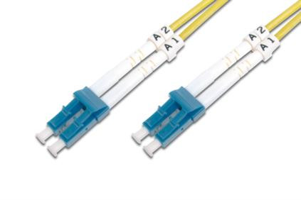 DIGITUS Fiber Optic Patch Cord,, LC (APC) to LC (UPC), Singlemode, OS1, 09/125 µ, Duplex, Length 7m