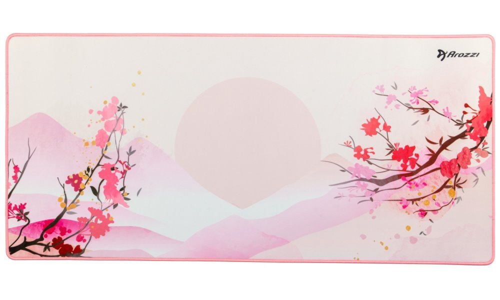 AROZZI ZONA Mousepad XL Sakura/ XL podložka na stůl/ 900x420x4 mm/ voděodolná