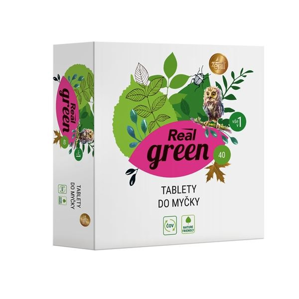 Tablety do myčky Real green - 40 ks