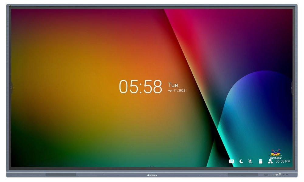 ViewSonic Multi Touch Display IFP7533-G/ 75"/ UHD/450nits, 5000:1, 8G RAM/128GB/HDMI/VGA/USB-C /RJ45 x2, RS232 x1, Grey