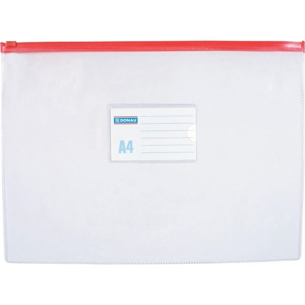 Zipová obálka Donau - A4, čirá, 1 ks