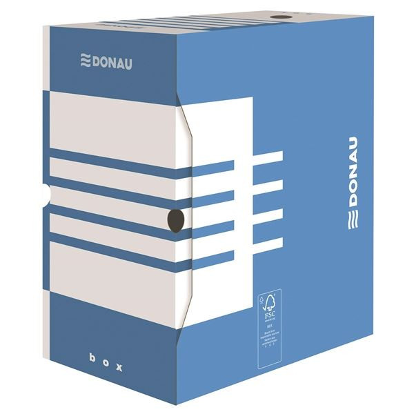 Archivační krabice Donau - A4, 15 cm, modrá, 1 ks