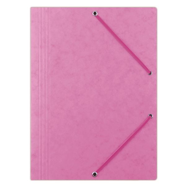 Prešpánové desky chlopně gumič.Donau-A4,růžové,1ks