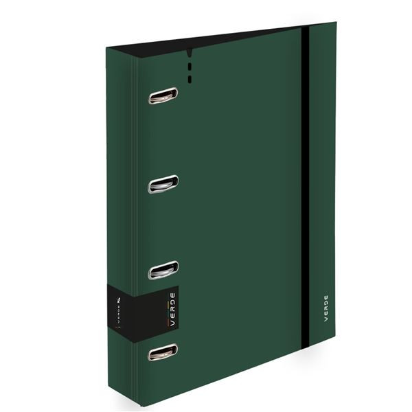 4kroužkový pořadač pěnový Verde - A4, 2 cm, zelený