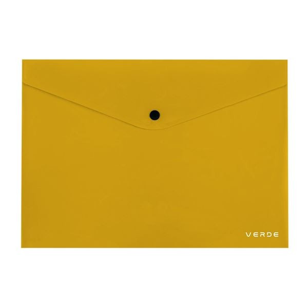 Zakládací pouzdro s drukem Verde-A4, hořčic., 1 ks