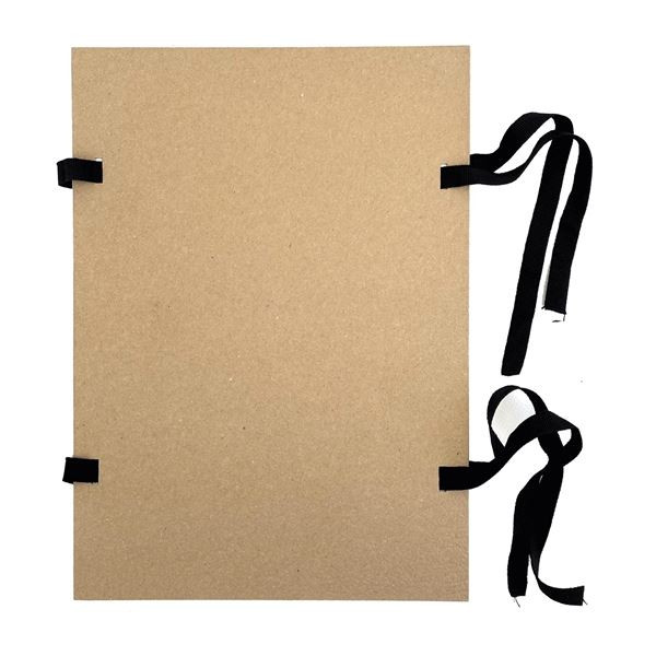 Spis.desky s tkanicí Kraft - A4, FSC, hnědé, 1 ks