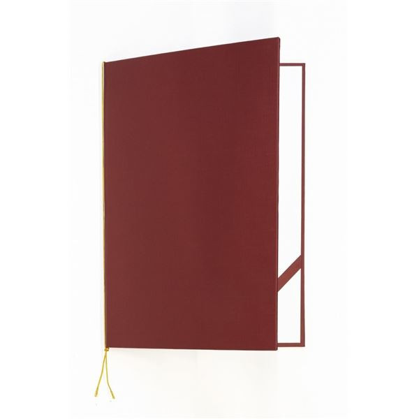 Desky uzavíratelné - Standard, Linen, vínové, 1 ks