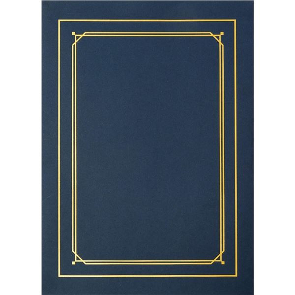 Desky uzavíratelné - Line, se zl.rámečkem, modré,