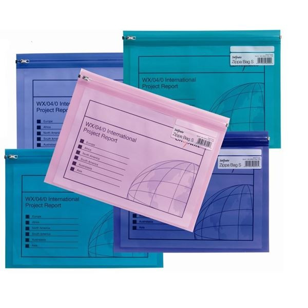 Zipová obálka Snopake - A4, mix barev, 1 ks
