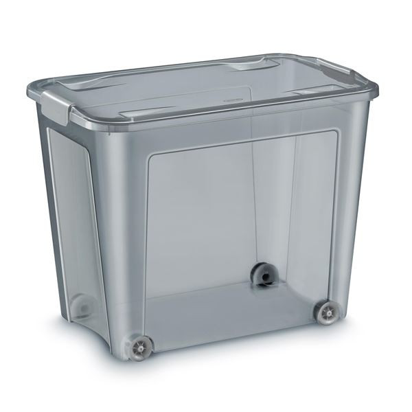 Plastová krabice Shadow-recykl.materiál,šedá,67 l