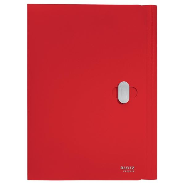 Desky chlop.Leitz RECYCLE-A4,plastové,eko.,červené