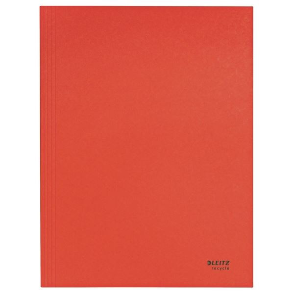 Papír.desky s chlop.Leitz RECYCLE-A4,eko,červ.,1ks