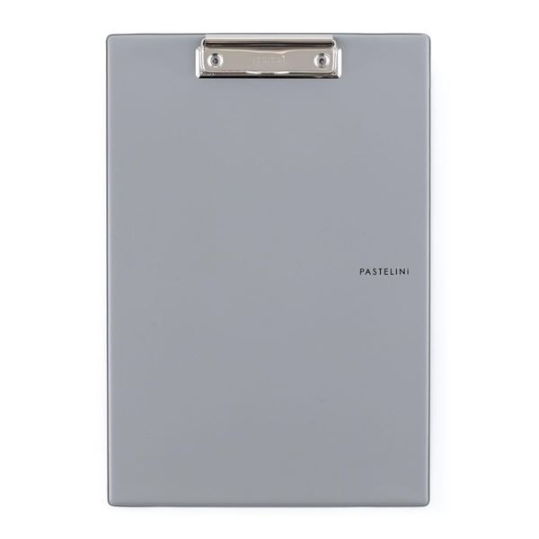 Psací podložka s klipem Pastelini - A4 , šedá