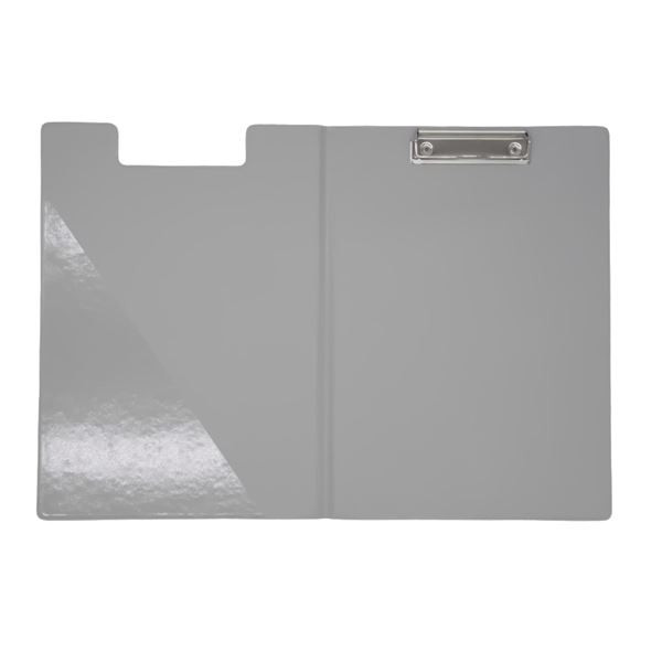 Uzav.psací podložka s klipem Pastelini-A4 ,šedá