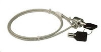 PREMIUMCORD Bezpečnostní zámek na NTB 1,8m Kensington Lock (na klíč, ocelové lanko)