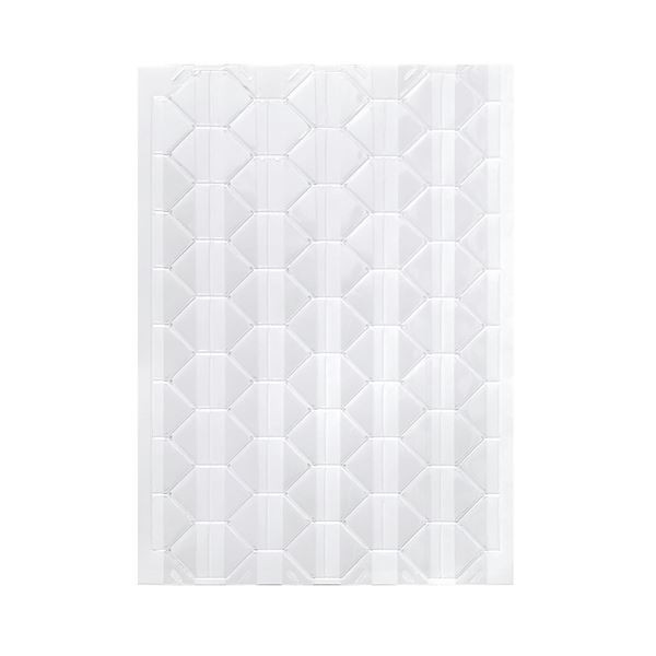 Samolepicí rohy alb transparentní 306 ks