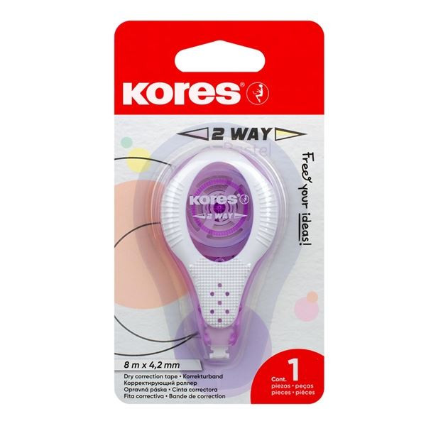 Korekční strojek Kores 2 Way Pastel,4,2 mm, 8 m