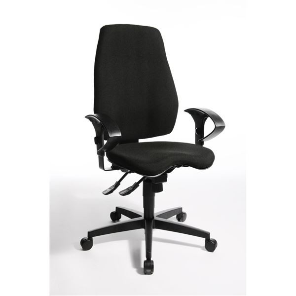 Kancelářská židle Star 20 SY - synchro, černá