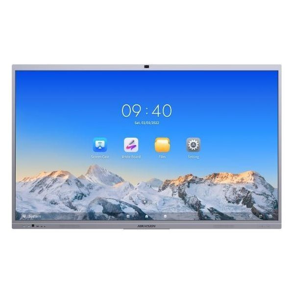 ROZBALENÉ - HIKVISION interaktivní dotykový panel 65", 4K,45points,Android 12 OTA to Android 13,8+128GB,8 MP camera, Goog...