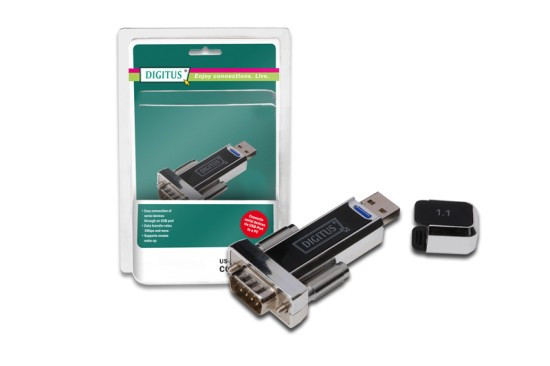Digitus převodník USB na  RS232 USB1.1, RS232 chipset PL2303RA