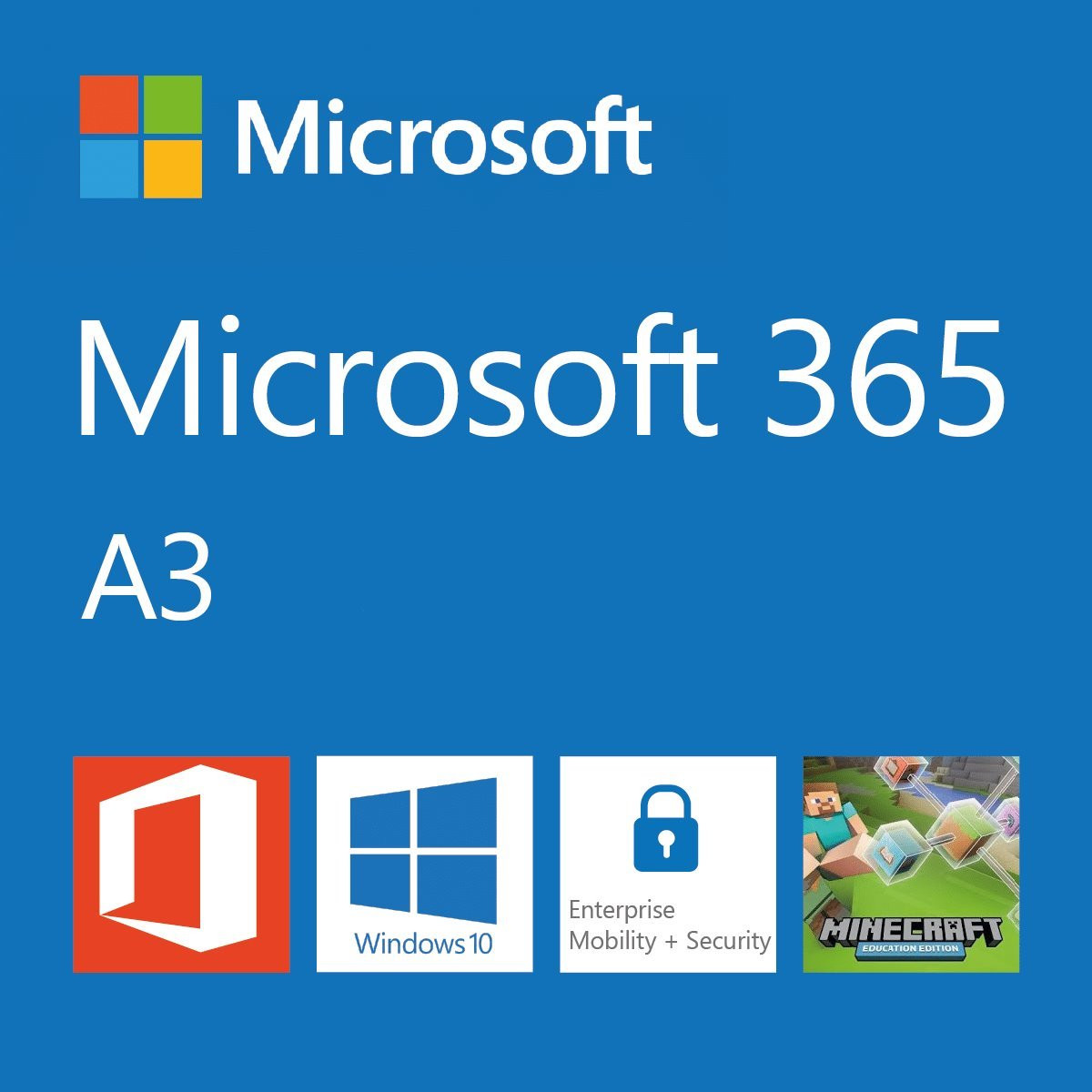 Elektronicky: Microsoft CSP Microsoft 365 A3 for students (pro studenty) předplatné 1 rok, vyúčtování měsíčně