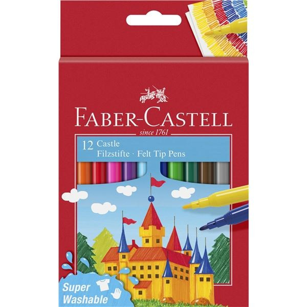 Dětské fixy Faber-Castell, sada 12 barev