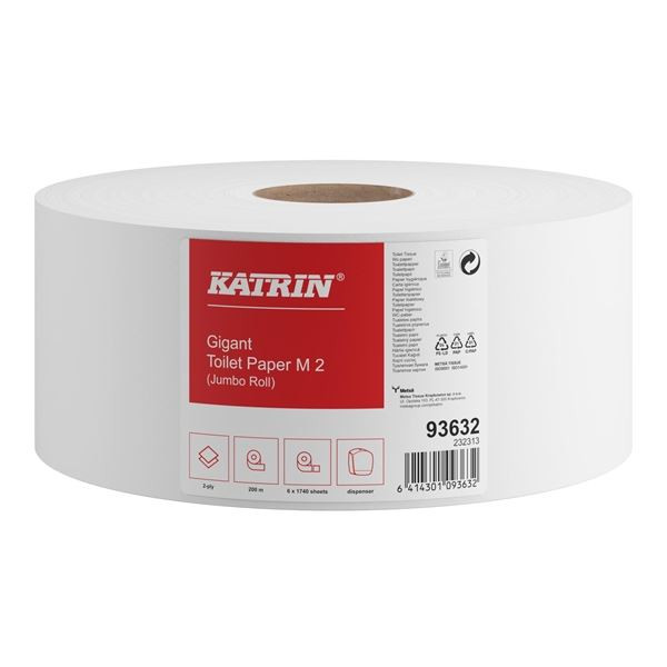 Toaletní papír Katrin Gigant Plus M2, 2vr., 6 rolí
