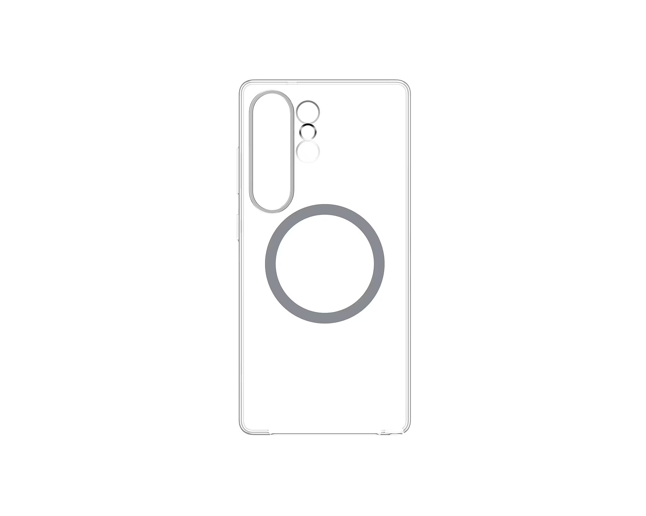 Samsung Průhledný kryt s magnetickým úchytem pro Galaxy S25 Ultra Transparent