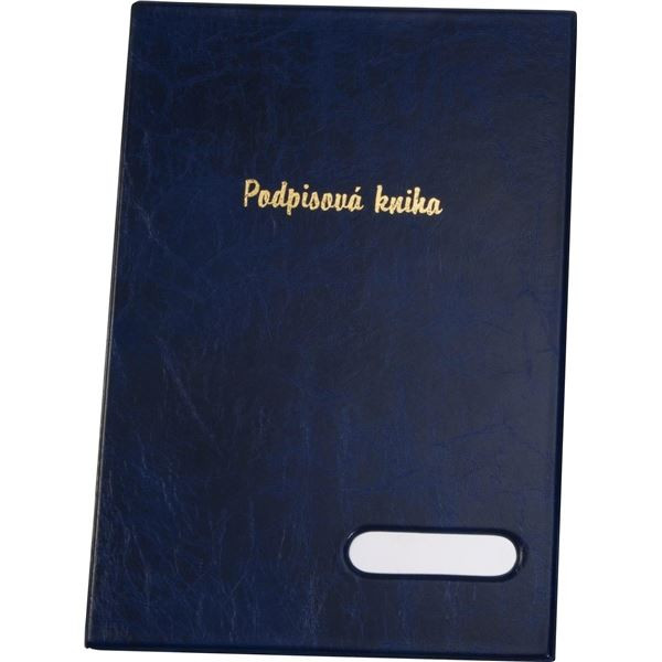 Podpisová kniha Xepter - A4, 14 listů, modrá