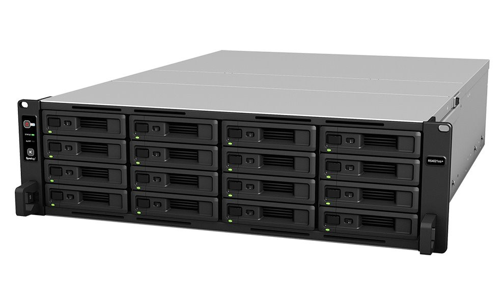 Synology RS4021xs+   3U, 16x SATA, 8C/XeonD-1541/ 2,1-2,7GHz/ 16GB RAM/ 2x USB 3.0/ 4x GbE/ 2x 10GbE/ 2x PCIe