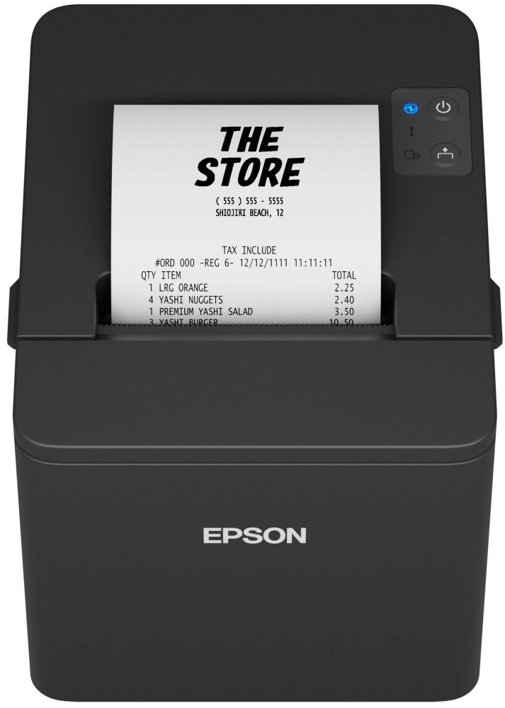 EPSON TM-T20 IV/ Pokladní tiskárna/USB/ Seriova/ Černá/ Řezačka/ Včetně zdroje