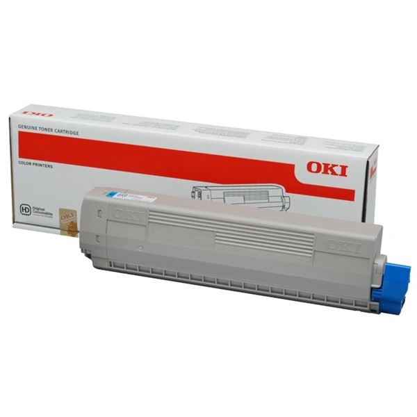 Toner OKI 44844507  - azurový