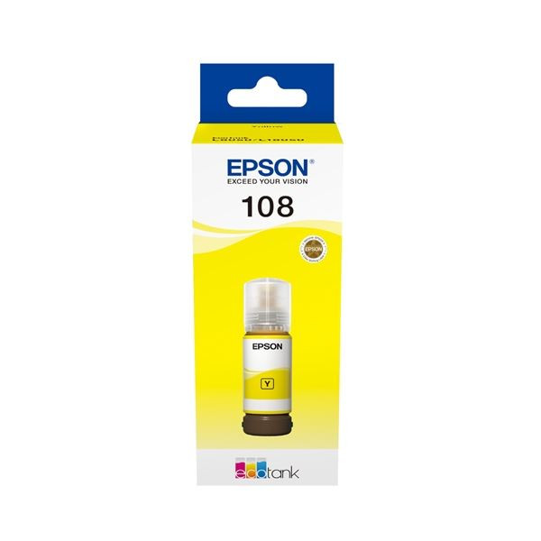 Inkoust Epson 108 EcoTank - žlutý
