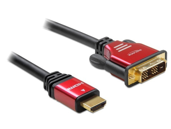 Delock Kabel High Speed HDMI – HDMI A samec > DVI samec 5 m 