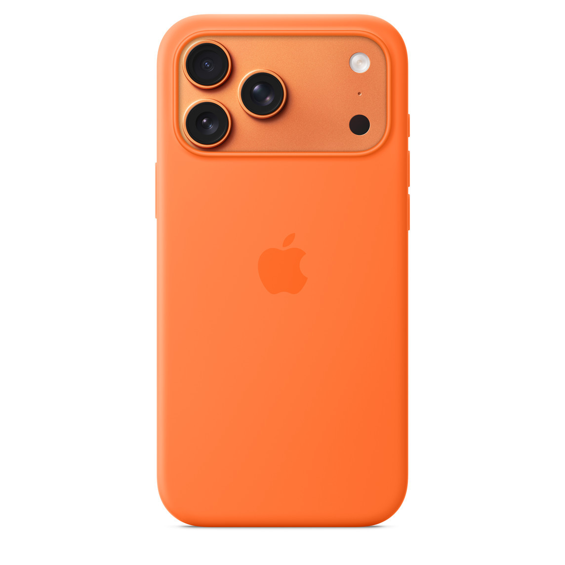 iPhone 17 Pro Max Silicone Case w MS – Orange / SK