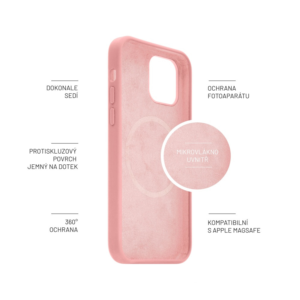 FIXED MagFlow Apple iPhone 14, růžový
