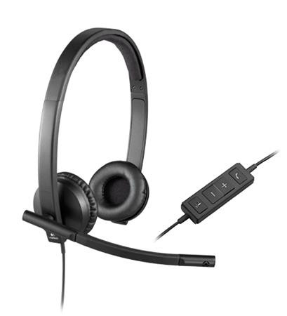 Logitech náhlavní souprava Headset H570e, černá, stereo