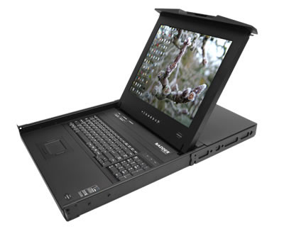 AdderView 19'' LCD šuplík+KVM