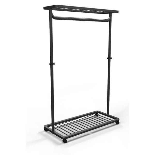 Šatnový věšák Alba Noko - mobilní, černý