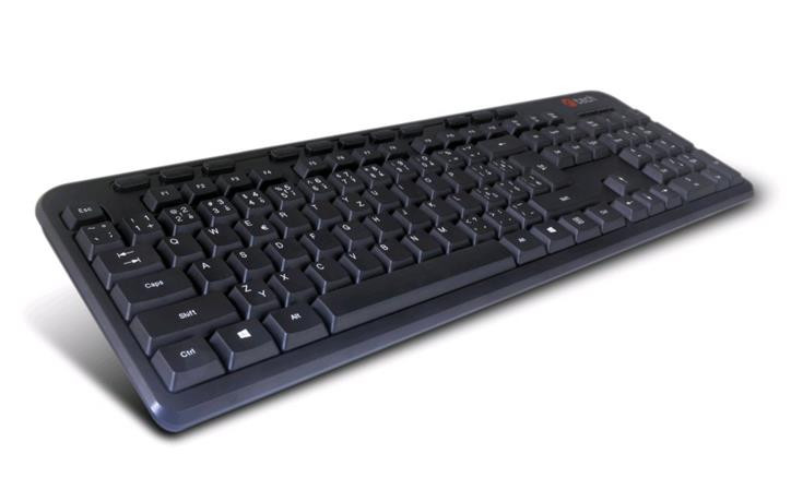 C-TECH klávesnice CZ/SK KB-102M USB slim black multimediální