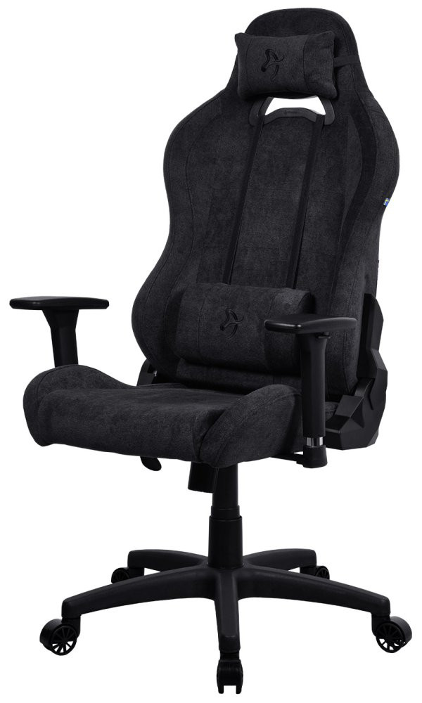 AROZZI herní židle TORRETTA Soft Fabric v2/ látkový povrch/ černá