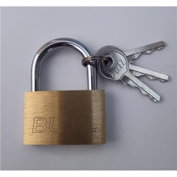 Visací zámek 9240 E Ms BULL - zl.mosaz