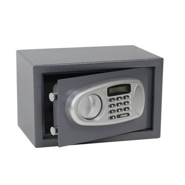 Elektronický sejf s LCD displejem RS.20.LCD - šedý