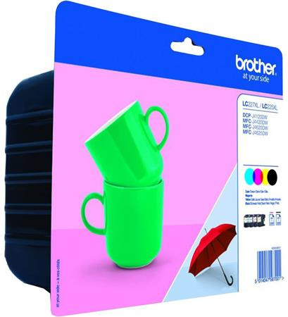 Brother LC-227VALBP (inkoust multipack -  černá + tři barvy)