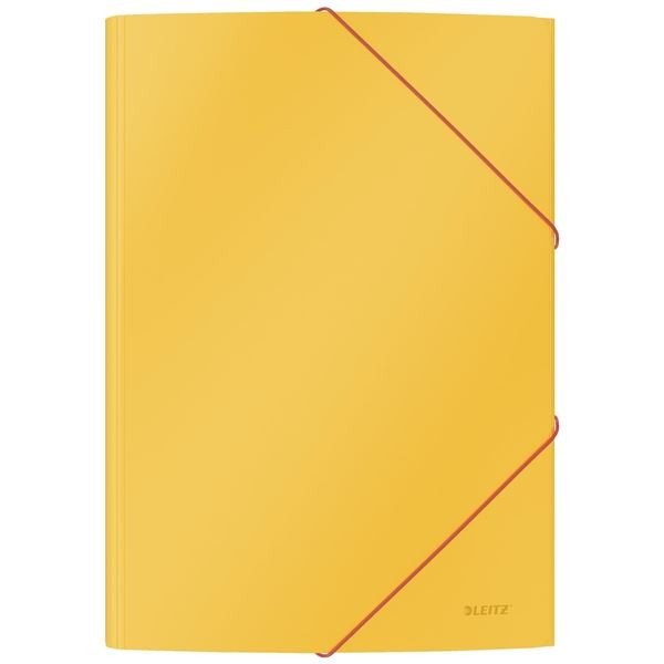 Desky chlop.,gumič.Leitz Cosy,A4,karton,žluté,1 ks