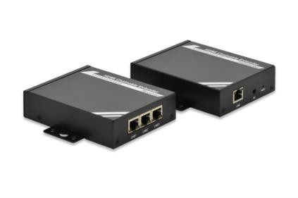 Digitus Sada HDMI přez IP Extender CAT. 5e / 6, do 100 m, kaskádovatelné, namontovatelné do stojanu