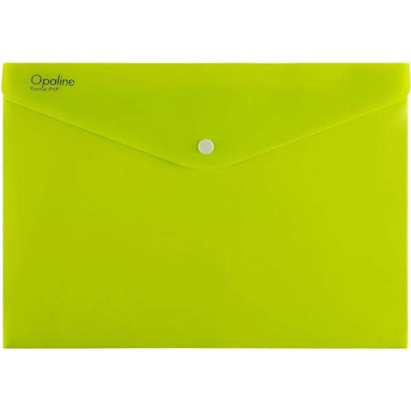 Zakládací pouzdro s drukem - A5, limetkově zelené