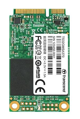 TRANSCEND MSA370 32GB SSD disk mSATA, SATA III (MLC)