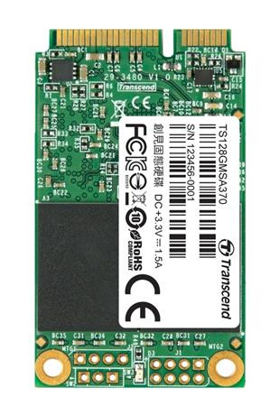 TRANSCEND MSA370 128GB SSD disk mSATA, SATA III (MLC)