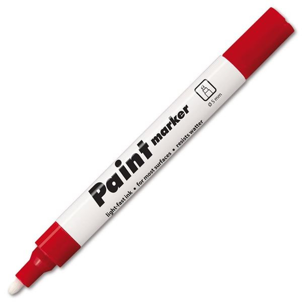 Lakový popisovač Centropen 9100, červený